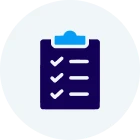 Task list on clipboard graphic