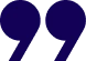 Blue quotation marks on a white background
